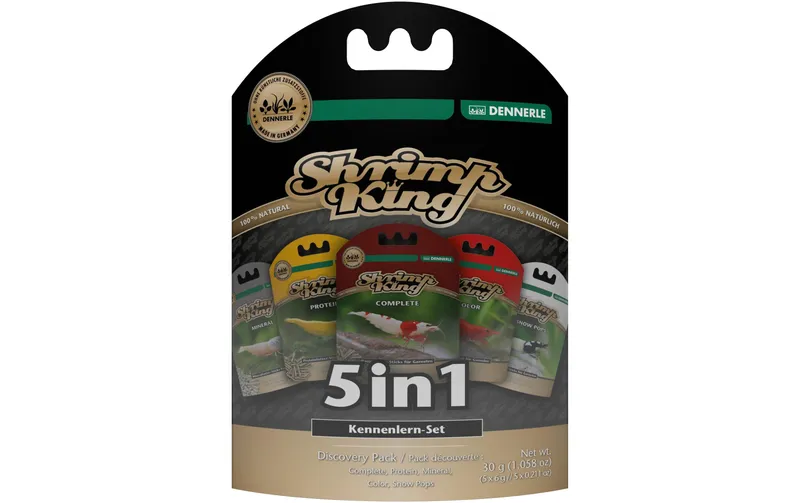 Dennerle Basisfutter Shrimp King 5 in 1, 30 g (5 x 6 g)