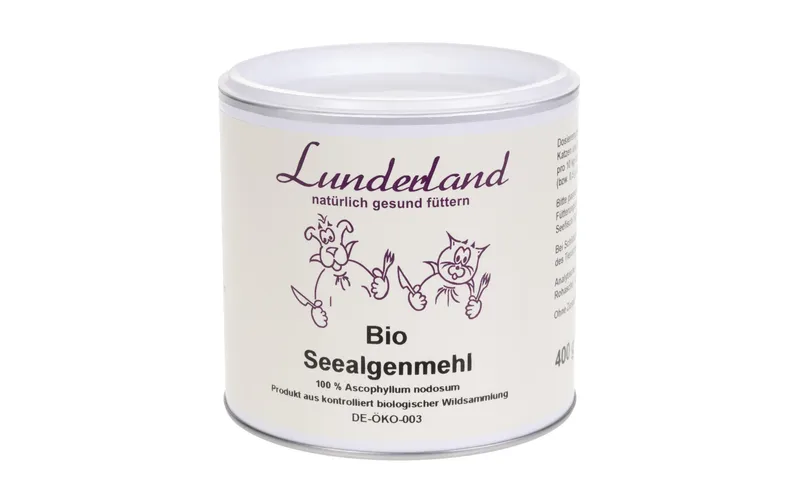 Lunderland Hunde-Nahrungsergänzung Bio-Seealgenmehl, 400 g