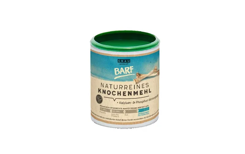 gris Hunde-Nahrungsergänzung naturelreines Knochenmehl, 175 g