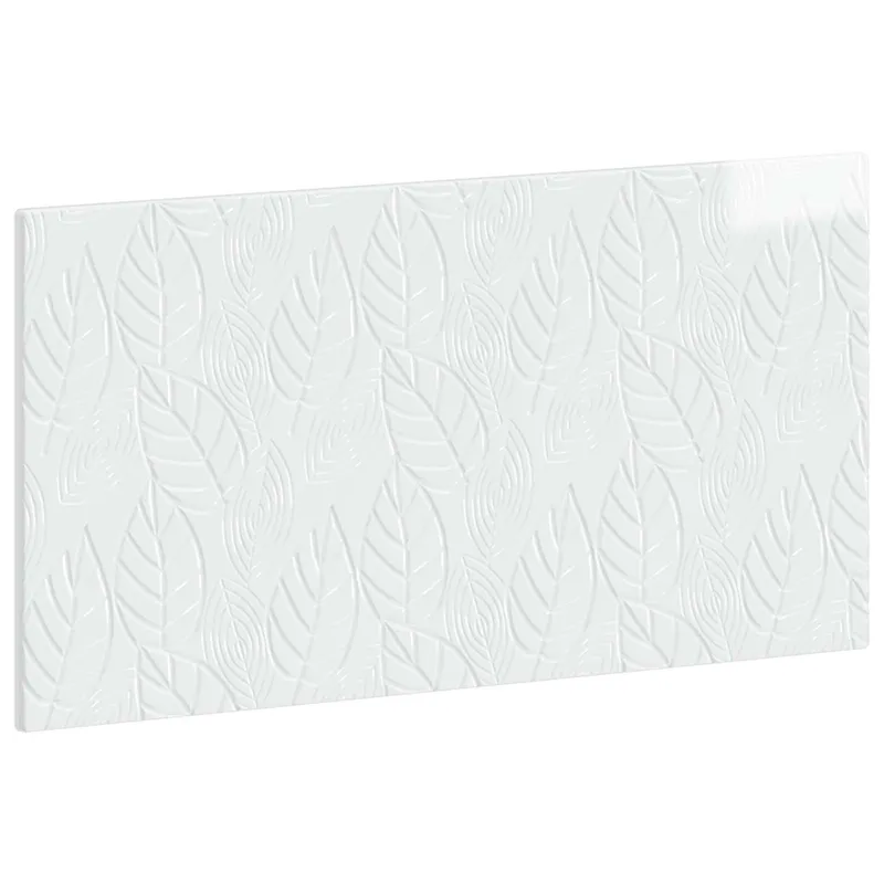 Tête de lit murale DELFT Blanc brillant Bois d'ingénierie
