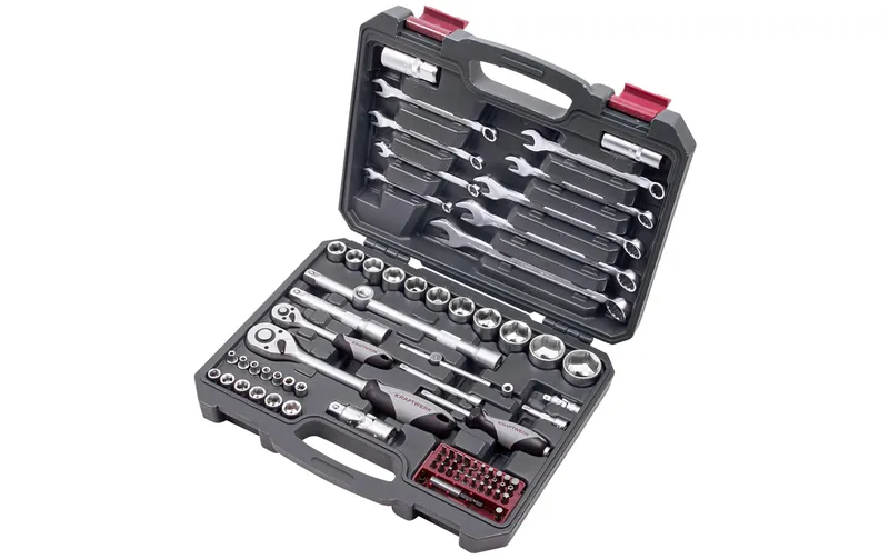 Kraftwerk Steckschlüssel-Set Basic 1/4"+1/2 80-teilig