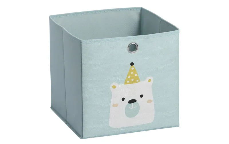 Zeller Present Spielzeugbox Icebear Mint 28 x 28 x 28 cm