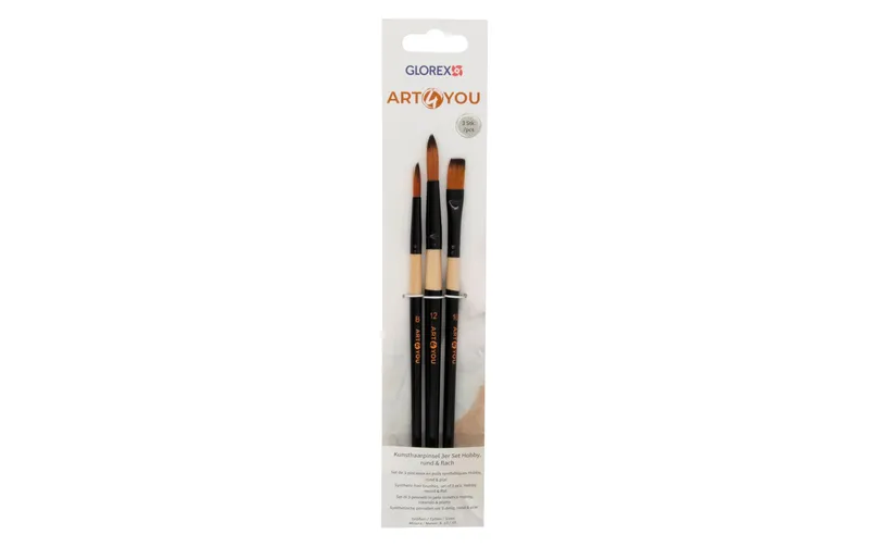 Glorex Glorex Pinsel Synthetic 3 Stück