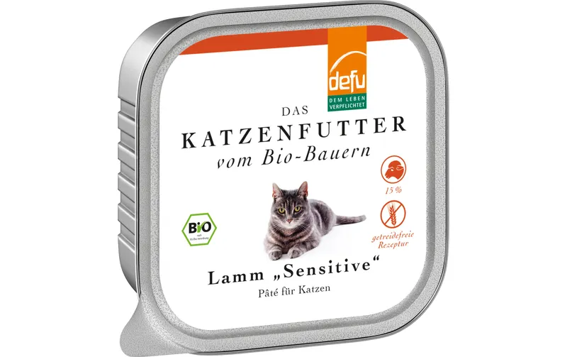 defu Nassfutter Sensitive Pâté Bio Lamm, 100 g