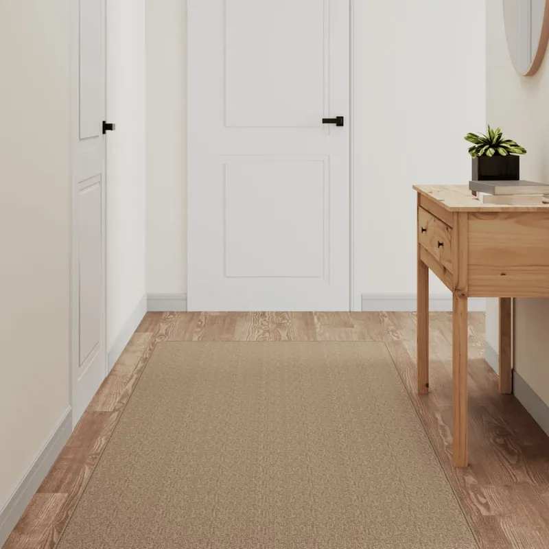 Teppichläufer Sisal-Optik Sandfarben 80x250 cm