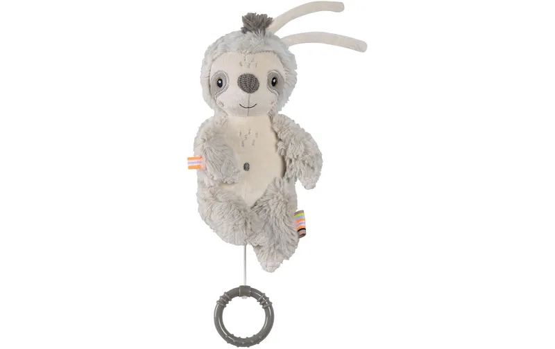 fehn Mini-Spieluhr Faultier Lazy, Crazy et Pink