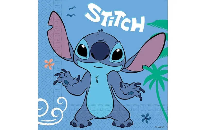 We fiesta Party Papierservietten Stitch FSC, 33 x 33 cm, 20 pezzi