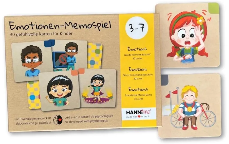 Hanniline Gioco di memoria sulle emozioni per bambini da 3 a 7 anni