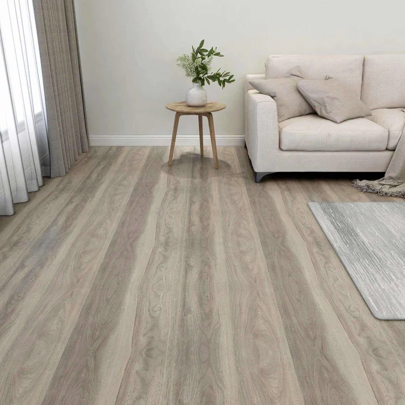 Planches de sol Couleur bois 5,11 m² 55 pièces PVC