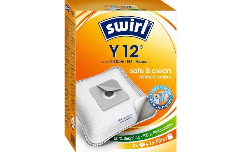 Swirl Staubfilterbeutel Y 12 4 pièces