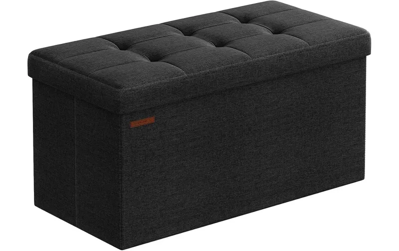 Songmics Sitztruhe 76 x 38 cm, noir
