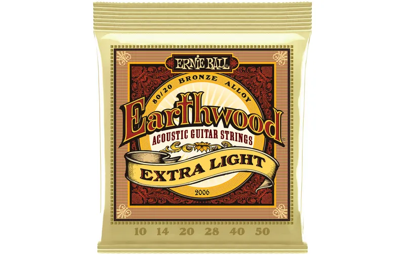 Ernie Ball Gitarrensaiten 2006 Earthwood Bronze – Extra Light 10-50