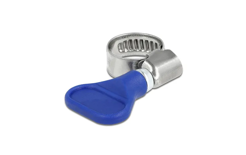 Delock Schlauchschelle Edelstahl 400 SS 10-16 mm, blu 5 pezzi