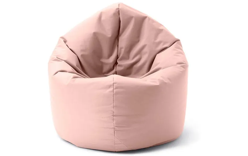 Lumaland Runder Sitzsack 2 in 1, 300 l Polyester (PES), Rosa