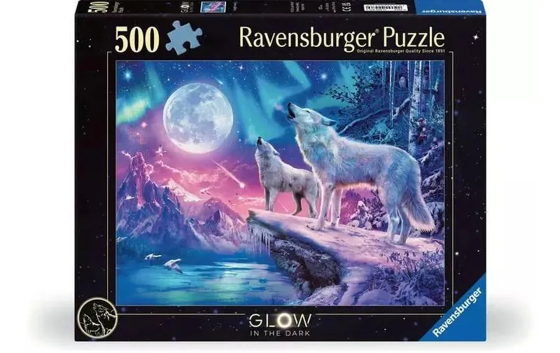 Ravensburger Puzzle Wolf im Nordlicht