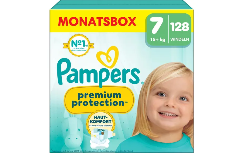Pampers Windeln Premium Protection Grösse 7