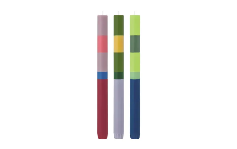 Remember Stabkerze Milano 26 cm x 22 cm, multicolour, 3 pieces