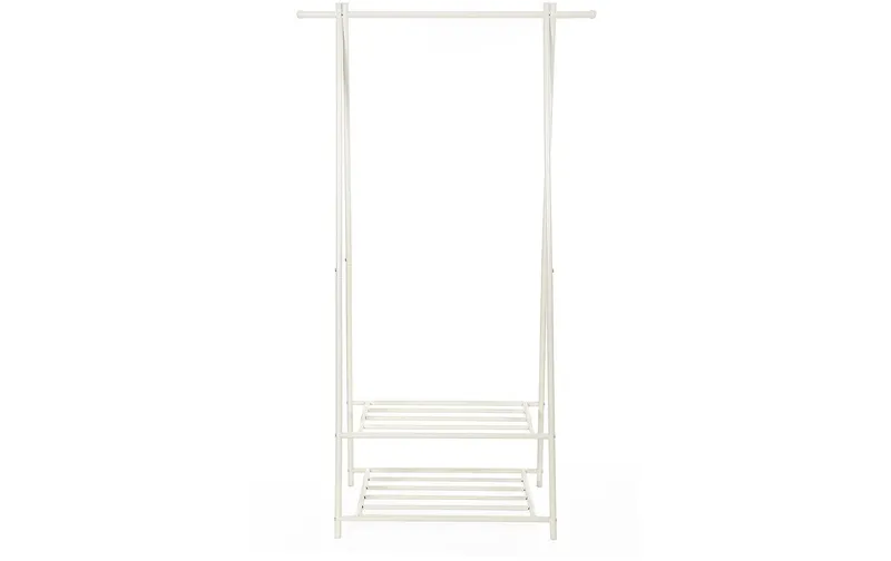 Songmics Garderobenständer 87.5 x 155 cm, bianco