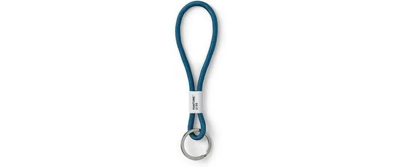 Pantone by Copenhagen Design Schlüsselanhänger Key Chain Short blue 18 x 3.3 cm kurz