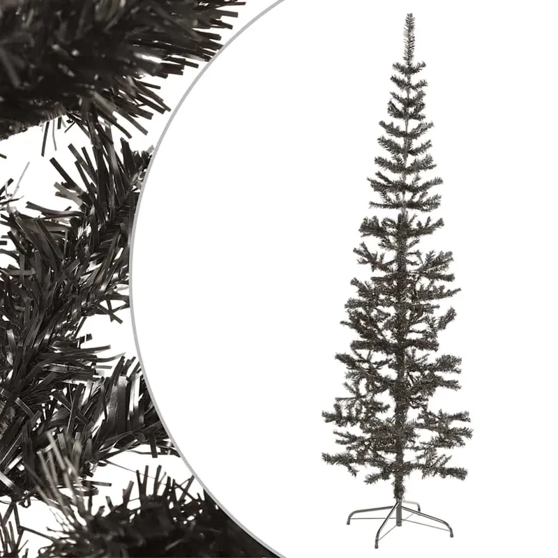 Schlanker Weihnachtsbaum nero 240 cm