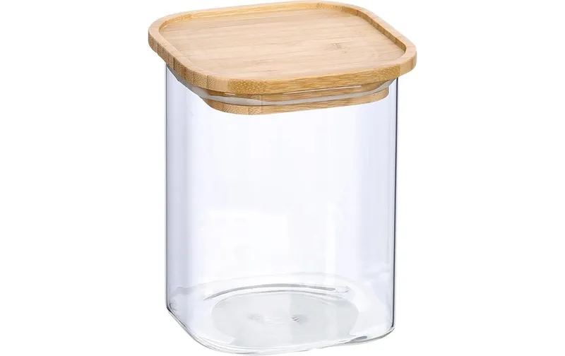 Zeller Present Vorratsdose Bambusdeckel 0.9 l