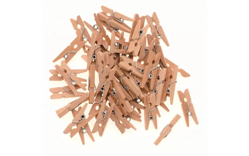 Glorex Holzkleinteile Wäscheklammer, 45 pièces