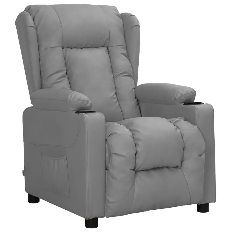 Relaxsessel grigio Kunstleder