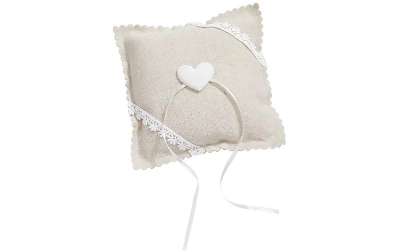 HobbyFun Hochzeitsaccessoire Ringcuscini 14 cm, crema