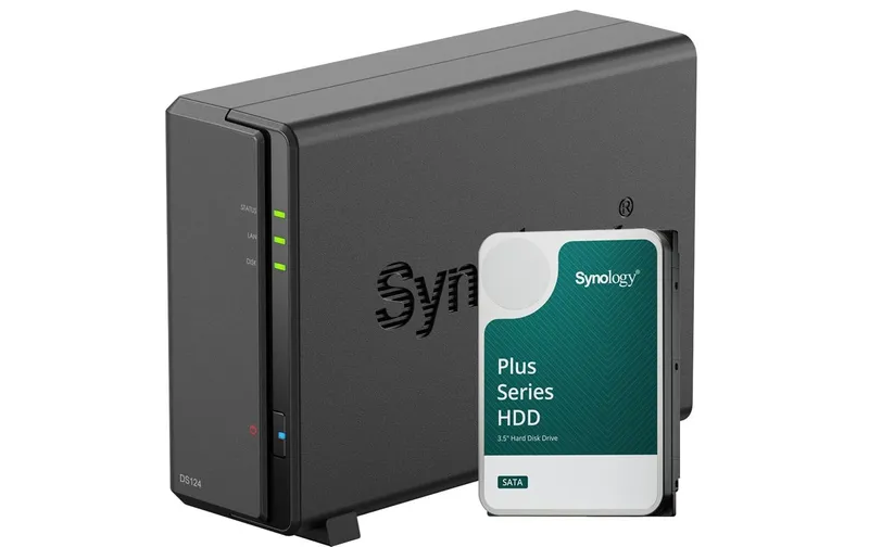Synology NAS DiskStation DS124 1-bay Synology Plus HDD 8 TB