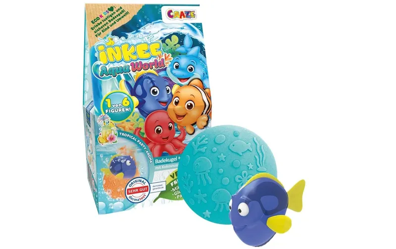 Craze Inkee Überraschungs-Badekugel Aqua World 1 Stück