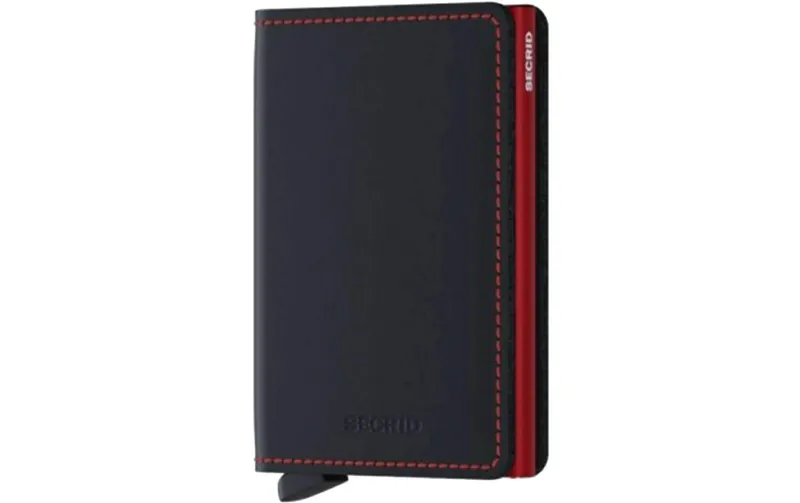 SECRID Portemonnaie Slimwallet Matte Black Red