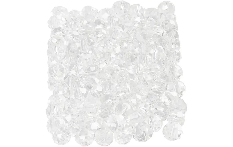 Creativ Company Glasschliffperlen 3 mm x 4 mm transparent