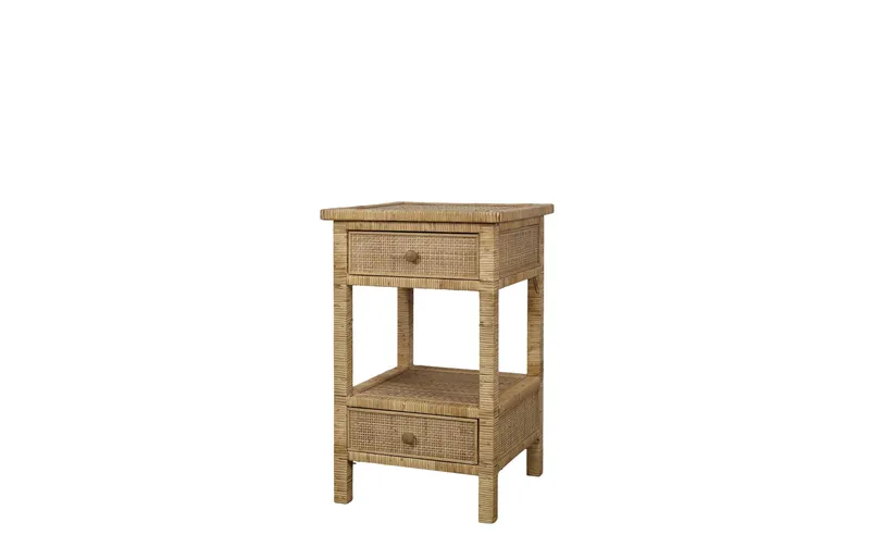 Chic Antique Nachttisch geflochten 40 x 66 cm, marrone