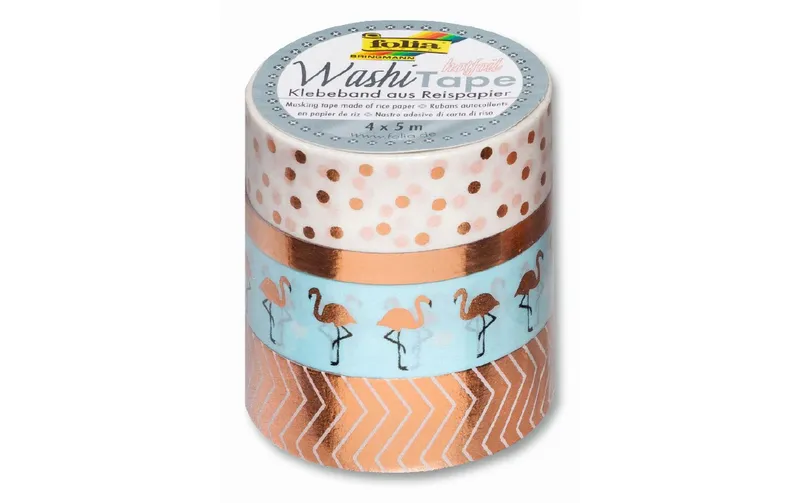 Folia Washi Tape Hotfoil Gold/white/blue