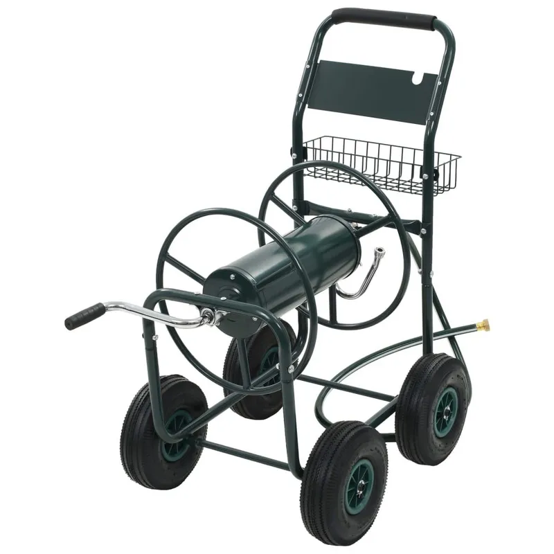 Gartenschlauchwagen con 1/2" Schlauchanschluss 75 m acciaio