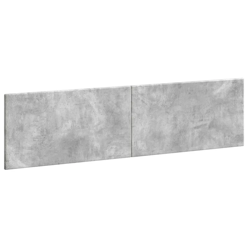 Tête de lit murale BREDA Gris béton Bois d'ingénierie