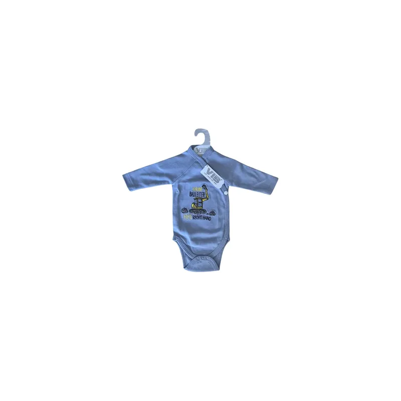 Very Important Baby Langarm-Wickelbody Body Chline Bauleiter Gr. 56