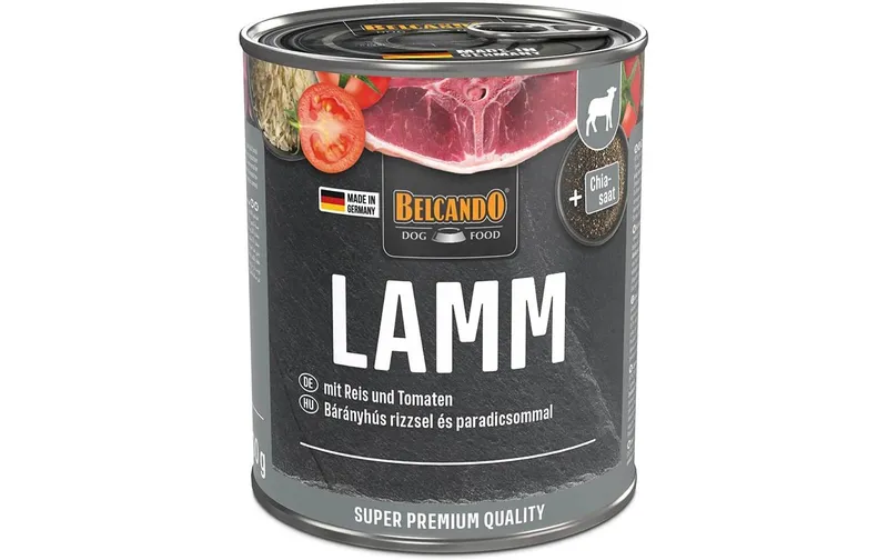 Belcando Nassfutter Lamm mit Reis & Tomate, 800g