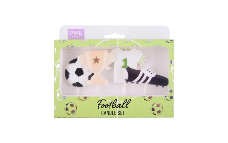 PME Kerze Fussball, 4 Stück