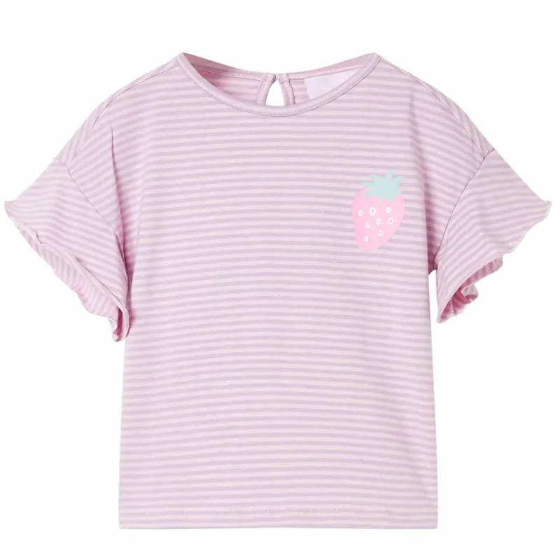 bambini-T-Shirt con Rüschenärmeln Lila 116