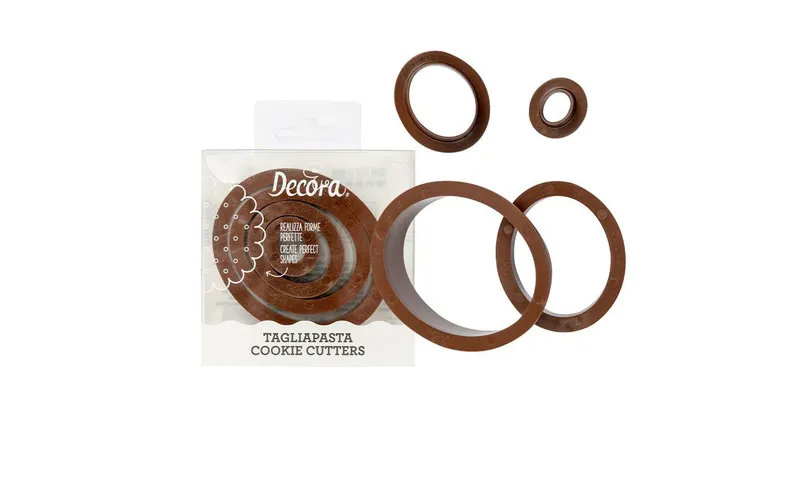 Decora Guetzli-Ausstecher-Set Ovale Kreise, 4 pièces