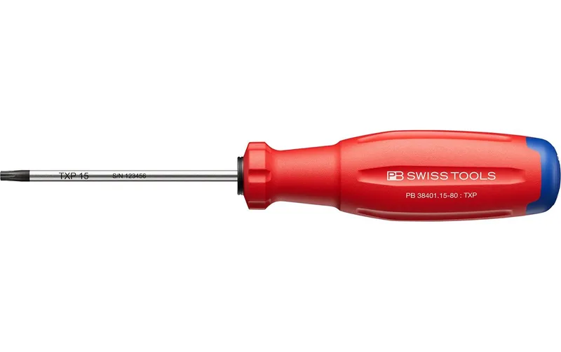 PB Swiss Tools Schraubenzieher SwissGrip Evo Torx Plus Rot