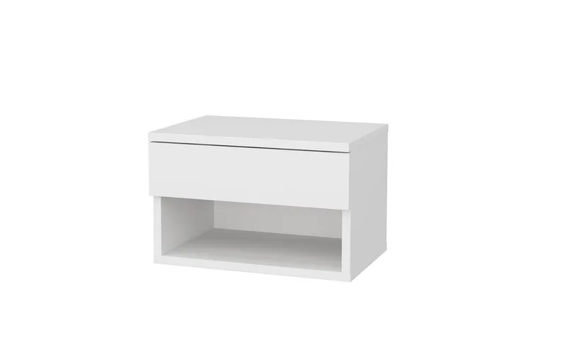 Woody Fashion Nachttisch Jamot 44.6 x 29 x 31.9 cm, white