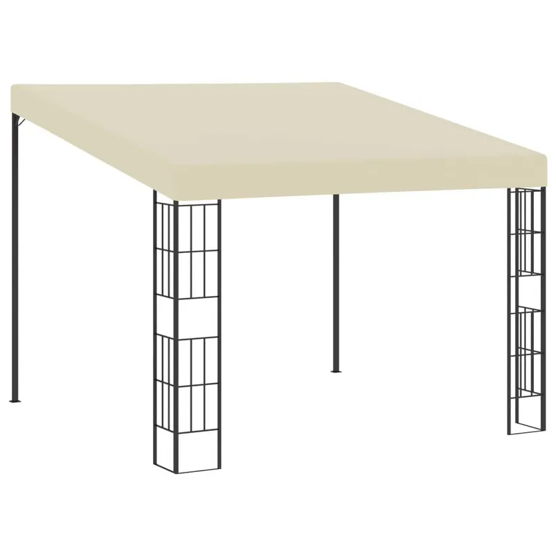Wand-Pavillon 3x3 m Creme Stoff