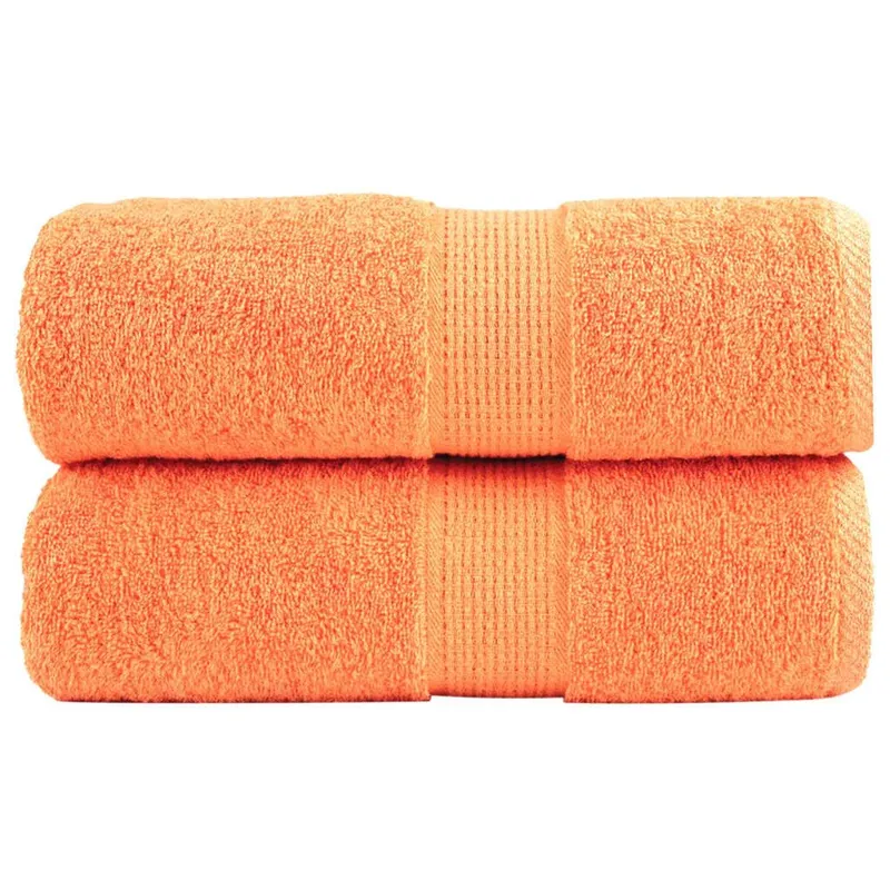 Premium Waschhandtücher SOLUND 2 Stück Orange 30x30 cm 600 g/m²