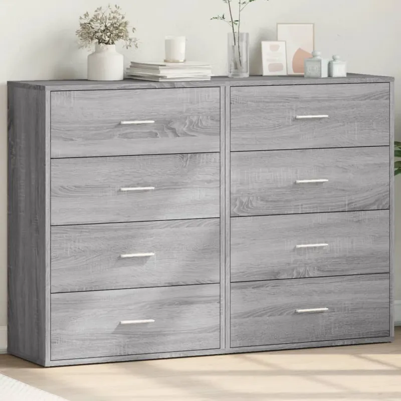 Sideboards 2 Stk. grigio Sonoma 60x31x84 cm derivato del legno
