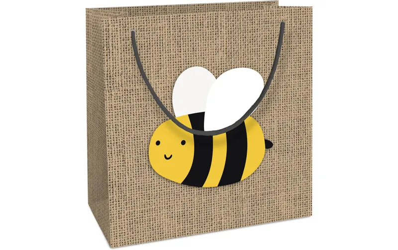 brun + Company Geschenktasche Jute Just Bee 18 x 21 x 8 cm