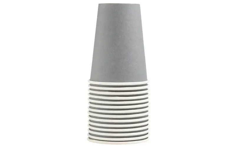 PRO nappe Einwegbecher 2 dl, 15 pièces, gris