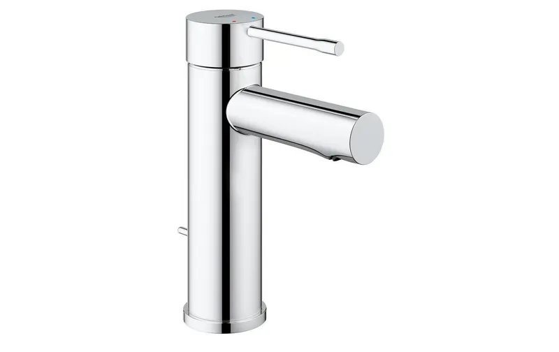 GROHE Lavaboarmatur Essence S, 1/2", Chrom, mit Zugstange, gerade