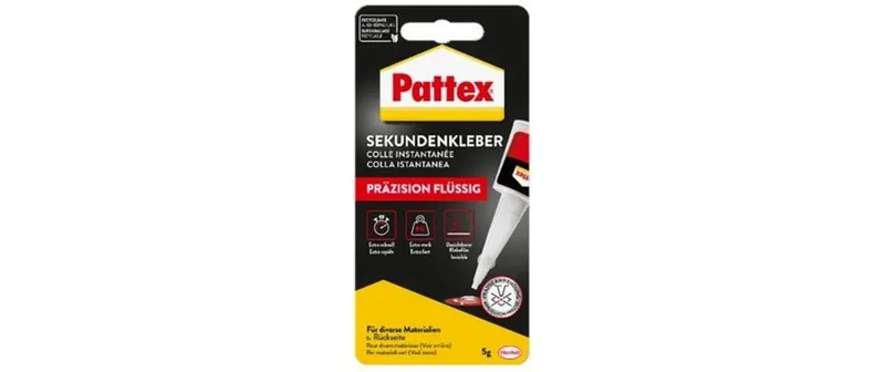 Pattex Sekundenkleber 5 ml, transparent